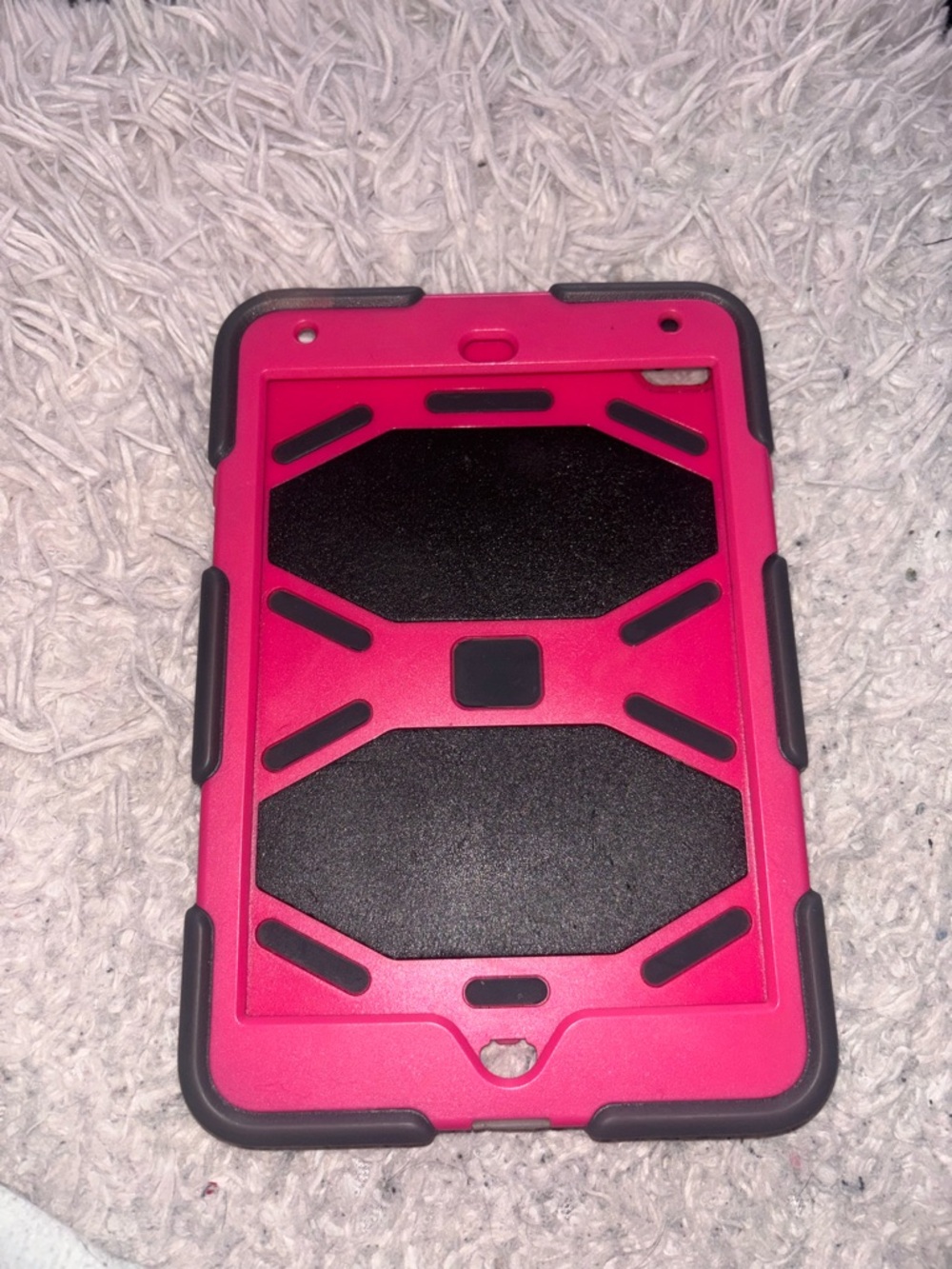 Pink and Black Rugged IPad mini  Case